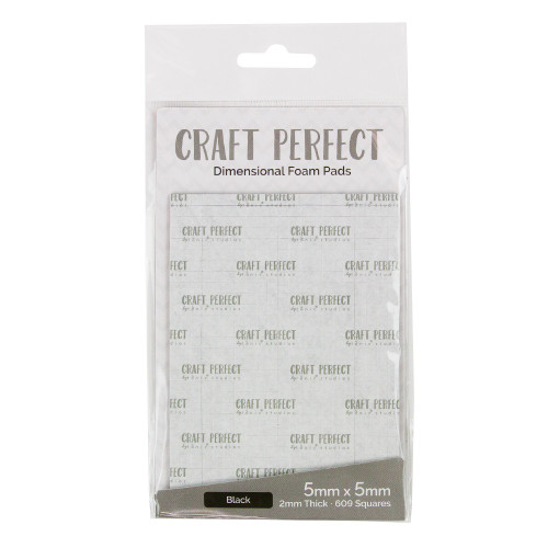 Craft Perfect Dimensional Foam Pads 5mmX5mm-Black - 9753E - 818569027532