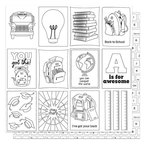 25 Pack - Brainiac Double-Sided Cardstock 12"X12"-Color Me - PPBRA12-3642 - 709388336427
