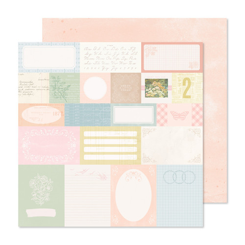 25 Pack - Gingham Garden Double-Sided Cardstock 12"X12"-Souvenir - CPGG12-14002 - 718813173391