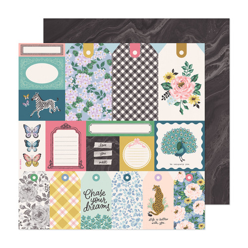 25 Pack - Maggie Holmes Woodland Grove Double-Sided Cardstock 12"X12"-Uniquely You - MHWG12-14168 - 718813174541