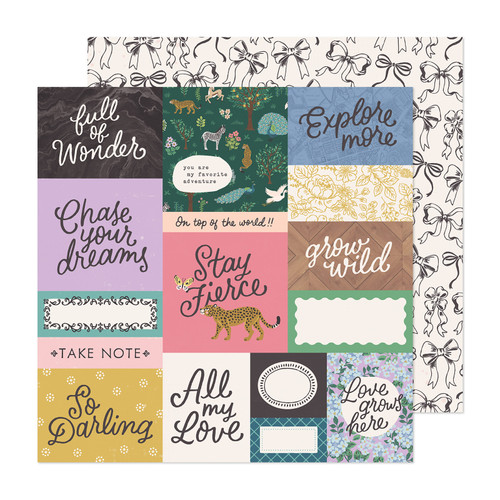 25 Pack - Maggie Holmes Woodland Grove Double-Sided Cardstock 12"X12"-Grow Wild - MHWG12-14186 - 718813174725
