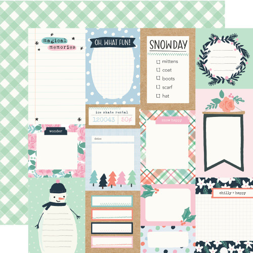25 Pack - Winter Wonder Double-Sided Cardstock 12"X12"-Journal Elements - WNW12-21211 - 810112386028