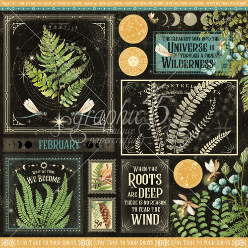 15 Pack - Life Is Abundant Double-Sided Cardstock 12"X12"-February - LIA12-02764