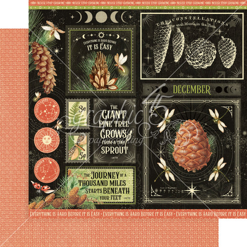 15 Pack - Life Is Abundant Double-Sided Cardstock 12"X12"-December - LIA12-02774 - 810070165154