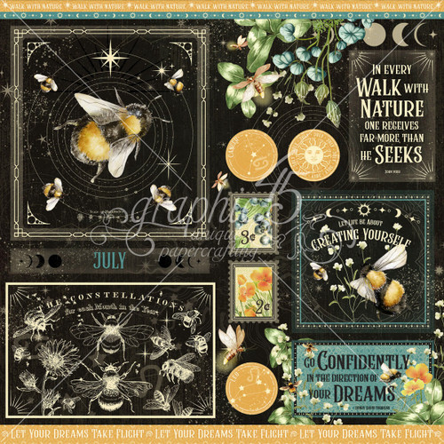 15 Pack - Life Is Abundant Double-Sided Cardstock 12"X12"-July - LIA12-02769