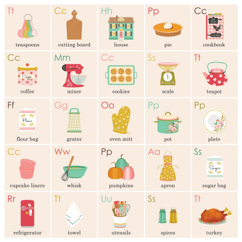25 Pack - What's Cookin'? Double-Sided Cardstock 12"X12"-Dine In - SSWC12-21106