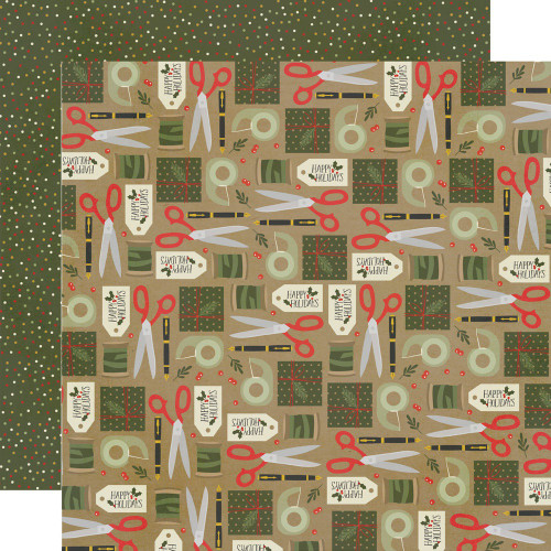 25 Pack - The Holiday Life Double-Sided Cardstock 12"X12"-Wrapping It Up - THL12-20509 - 810112383652
