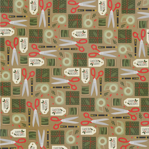25 Pack - The Holiday Life Double-Sided Cardstock 12"X12"-Wrapping It Up - THL12-20509