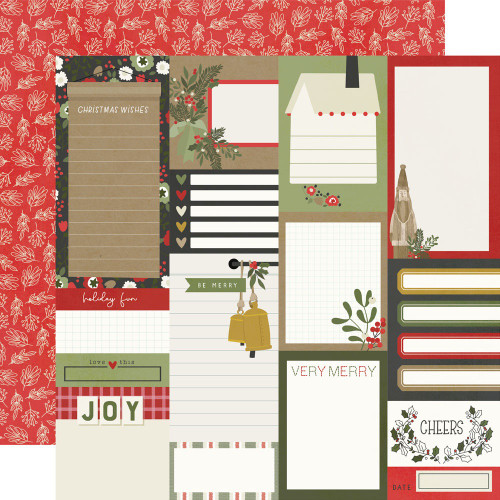 25 Pack - The Holiday Life Double-Sided Cardstock 12"X12"-Journal Elements - THL12-20511 - 810112383676