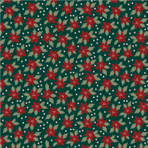 25 Pack - Boho Christmas Double-Sided Cardstock 12"X12"-Mistletoe Wishes - SBC12-20507