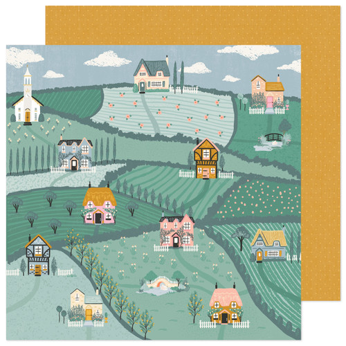25 Pack - Maggie Holmes Parasol Double-Sided Cardstock 12"X12"-Cher Maison - MHPA12-3878 - 718813116947