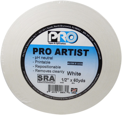 3 Pack - Proart Artist Tape-1/2"X60 Yards - 533012 - 840178006745
