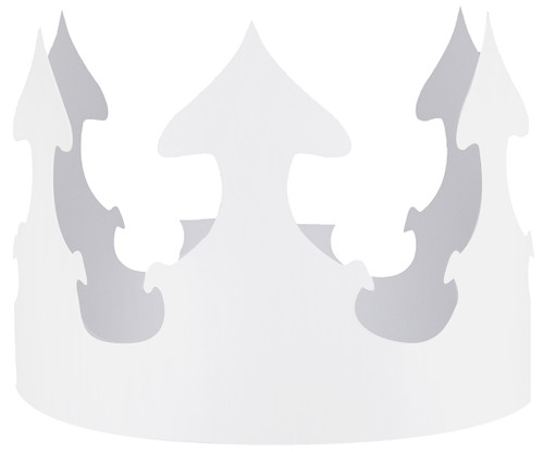 2 Pack - Hygloss Crowns 24/Pkg-White - H65243