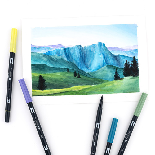 Tombow Dual Brush Pens 10/Pkg-Landscape - DBP10-56169 Tombow Dual Brush Pens 10/Pkg-Landscape - DBP10-56169