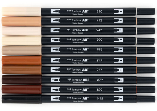 Tombow Dual Brush Pens 10/Pkg-Portrait - DBP10-56170