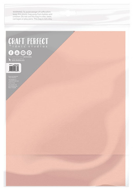 Craft Perfect Weave Textured Classic Card 8.5"X11" 10/Pkg-Bubblegum Pink - CARD 8-9664