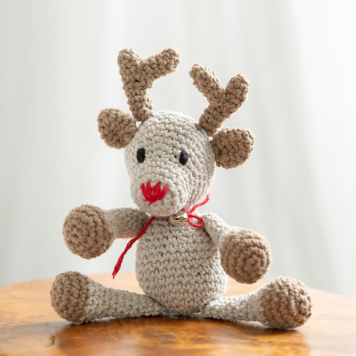 Hoooked Amigurumi DIY Kit W/Eco Barbante Yarn-Reindeer Rue - PAK149 Hoooked Amigurumi DIY Kit W/Eco Barbante Yarn-Reindeer Rue - PAK149