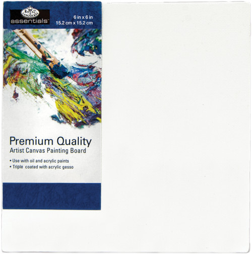 Royal Langnickel essentials(TM) Premium Canvas Board-6"X6" - CNB66 - 090672368843