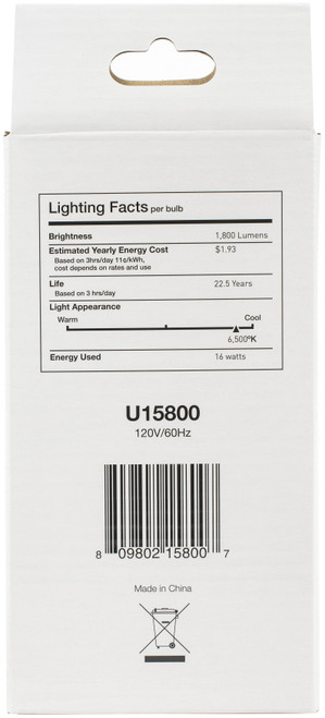 Daylight LED Bulb-15 Watt - U15800 Daylight LED Bulb-15 Watt - U15800