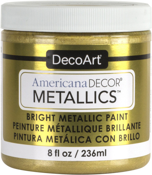 DecoArt Americana Decor Metallics 8oz-Soft Gold - ADMTL-14 - 766218091765