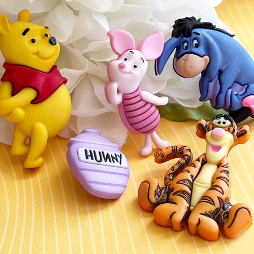 3 Pack - Dress It Up Licensed Embellishments-Disney Winnie The Pooh - DIULBTN-7729 3 Pack - Dress It Up Licensed Embellishments-Disney Winnie The Pooh - DIULBTN-7729