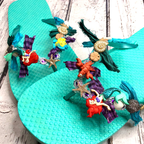 3 Pack - Dress It Up Licensed Embellishments-Disney The Little Mermaid - DIULBTN-7726 3 Pack - Dress It Up Licensed Embellishments-Disney The Little Mermaid - DIULBTN-7726