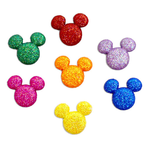 3 Pack - Dress It Up Licensed Embellishments-Disney Glitter Mickey - DIULBTN-9007