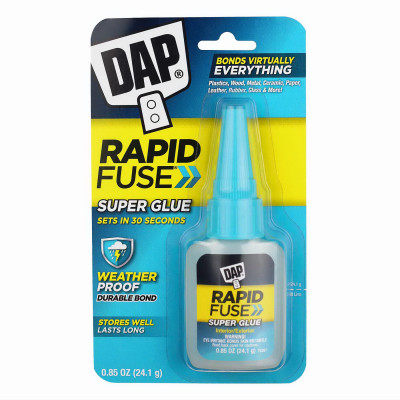 3 Pack - DAP Rapid Fuse All Purpose Glue-.85oz Clear - RF001558 - 070798001558