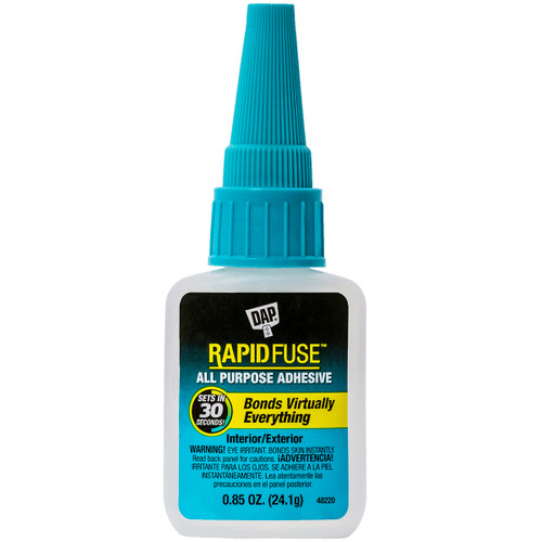 3 Pack - DAP Rapid Fuse All Purpose Glue-.85oz Clear - RF001558