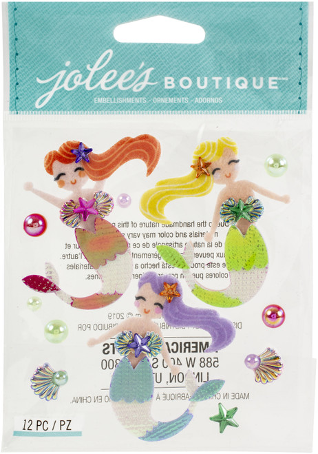 Jolee's Boutique Themed Embellishment-Mermaids - 50-22059 - 015586953770