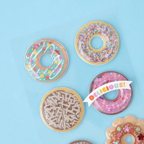 Jolee's Boutique Themed Embellishments-Donut Snow Globes - 8600113 Jolee's Boutique Themed Embellishments-Donut Snow Globes - 8600113