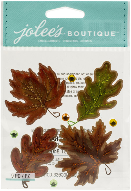 Jolee's Boutique Themed Embellishment-Vellum Leaves - 50-20425 - 015586864014