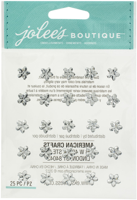 Jolee's Boutique Themed Embellishment-Diamond Mini Flower Gems - 50-21410 - 015586961683