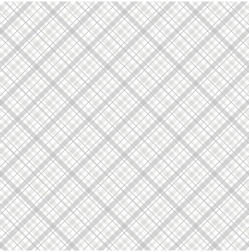 12 Pack - Core'dinations Core Basics Patterned Cardstock 12"X12"-White Plaid - 320025 - 718813200257