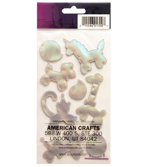 Sticko Dimensional Stickers-Balloon Animals, 8/Pkg - 8601700 Sticko Dimensional Stickers-Balloon Animals, 8/Pkg - 8601700