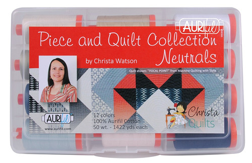 Aurifil Designer Thread Collection-Piece And Quilt Collection - Neutrals - CW50PQN1 - 80572521063278057252106327