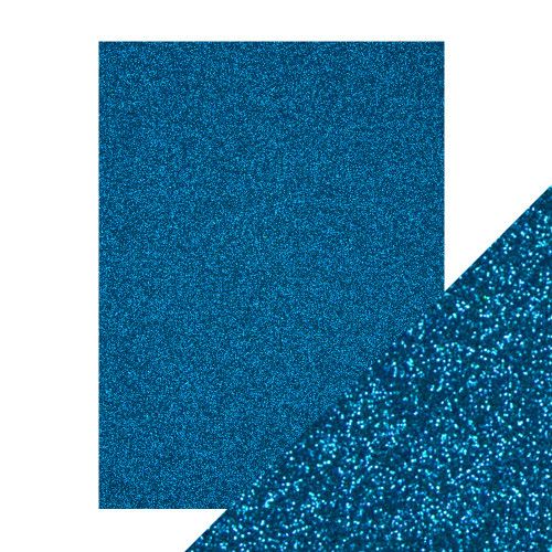 2 Pack - Craft Perfect Glitter Cardstock 8.5"X11"-Midnight Topaz - GLTTRCRD-9967E