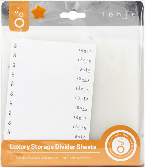 3 Pack - Tonic Luxury Storage Divider Sheets-10 Dividers With 12 Labels - 2973E - 5056190929732