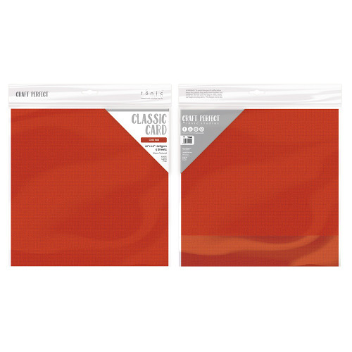 3 Pack - Craft Perfect Weave Texture 80lb Cardstock 12"X12" 5/Pkg-Chili Red - CARD 12-9196 3 Pack - Craft Perfect Weave Texture 80lb Cardstock 12"X12" 5/Pkg-Chili Red - CARD 12-9196