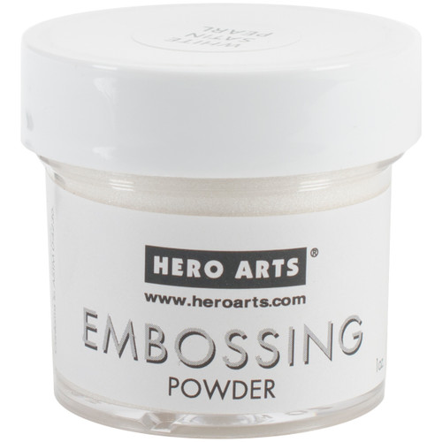 Hero Arts Embossing Powder-White Satin Pearl - PW-PW118 - 085700903660