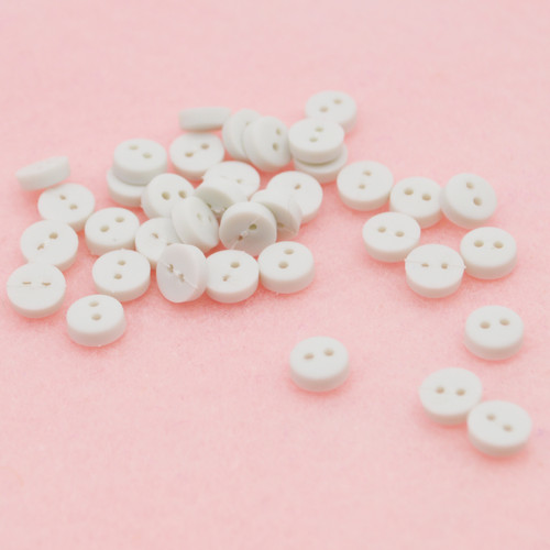 6 Pack - Dress It Up Embellishments-Tiny Round Buttons - White - DIUBTN-1556 6 Pack - Dress It Up Embellishments-Tiny Round Buttons - White - DIUBTN-1556