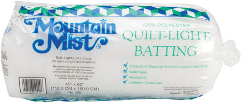24 Pack - Mountain Mist Quilt-Light Polyester Batting-Crib Size 45"X60" - 220MM - 027206122206