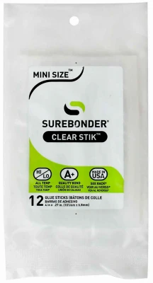 5 Pack - Surebonder All-Purpose Stik Mini Glue Sticks 12/Pkg-.28"X4" - DT-12 - 018239500123