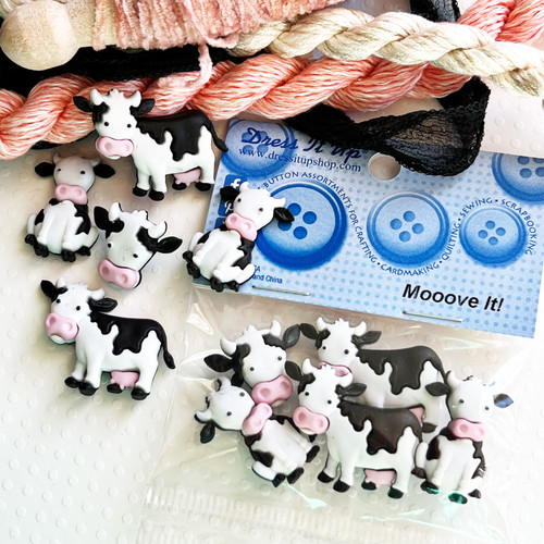 Dress It Up Embellishments-Mooove It! - DIUBTN-8977 Dress It Up Embellishments-Mooove It! - DIUBTN-8977