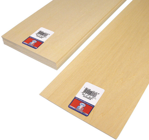 10 Pack - Midwest Products Basswood Sheet 24"-1/16"X6" - B4125 - 091157041251