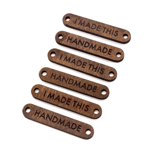3 Pack - The Hook Nook Sew-On Project Labels-Wood Phrases 6/Pkg - HN355859