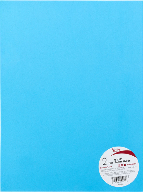 20 Pack - CousinDIY Foam Sheet 9"X12" 2mm-Baby Blue - 5A002F6Z-63 20 Pack - CousinDIY Foam Sheet 9"X12" 2mm-Baby Blue - 5A002F6Z-63