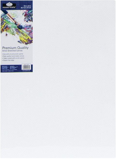 6 Pack - Royal Langnickel essentials(TM) Premium Stretched Canvas-18"x24" - CNV1824 - 090672009340
