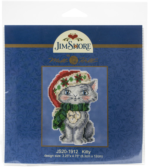 Mill Hill/Jim Shore Counted Cross Stitch Kit 5"X3.5"-Kitty - JS201912 - 098063590804