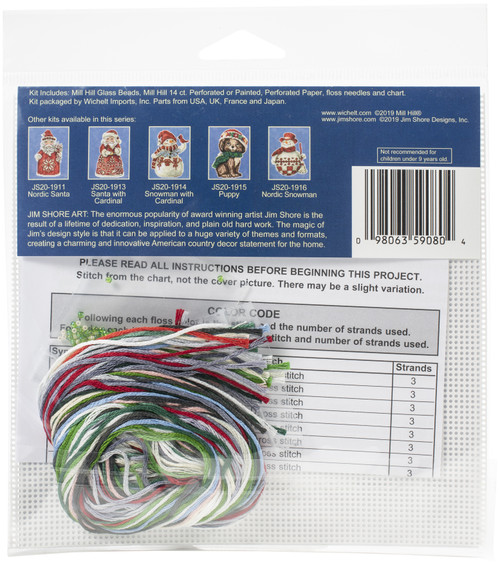 Mill Hill/Jim Shore Counted Cross Stitch Kit 5"X3.5"-Kitty - JS201912 Mill Hill/Jim Shore Counted Cross Stitch Kit 5"X3.5"-Kitty - JS201912